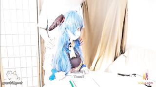 【极品网红美少女】超人气网红【柚子猫】甘雨《原神》cos来袭！