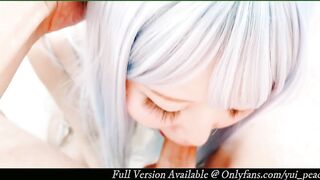 OF日本大眼萌妹【Yui Peachpie】灰网情趣coser在电竞椅上的性爱