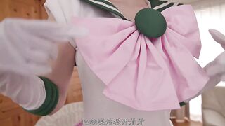 DEAB-004 [中文字幕] 禁令解除！ 人气女大学生北島愛菜的首次COSPlay的AV亮相！北島愛菜