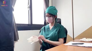 【医院捐精上】 大奶医生手淫取精