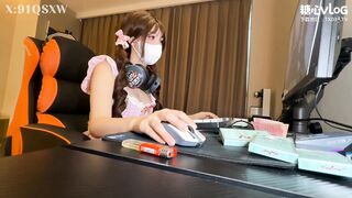 [糖心vlog] 不良少女 白丝淫穴萝莉炸精 连续射精 情深叉喔