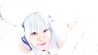 重金购买【网红-早川夏美】全网首发【艾米莉亚泳装】之【精液淹没-吸吮口爆-炫耀无毛阴户】高清无水原版